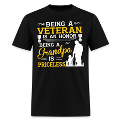 Being a Veteran is An Honor T Shirt - black