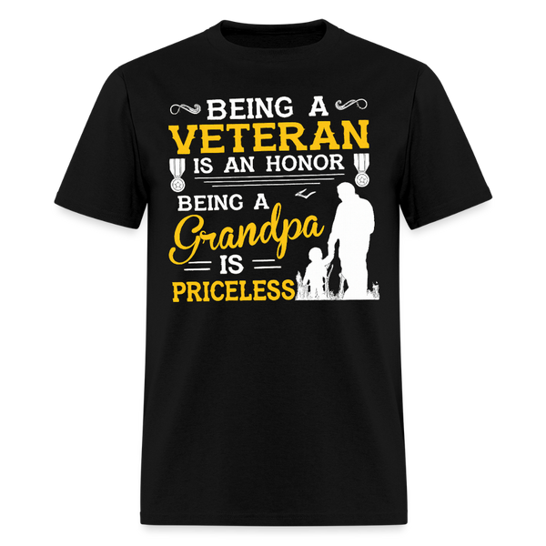 Being a Veteran is An Honor T Shirt - black