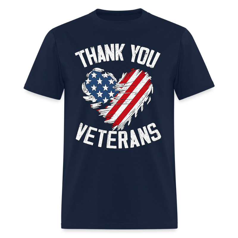 Thank You Veterans T Shirt - navy