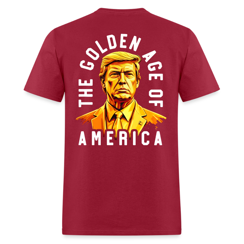 The Golden Age Of America Trump T Shirt - dark red