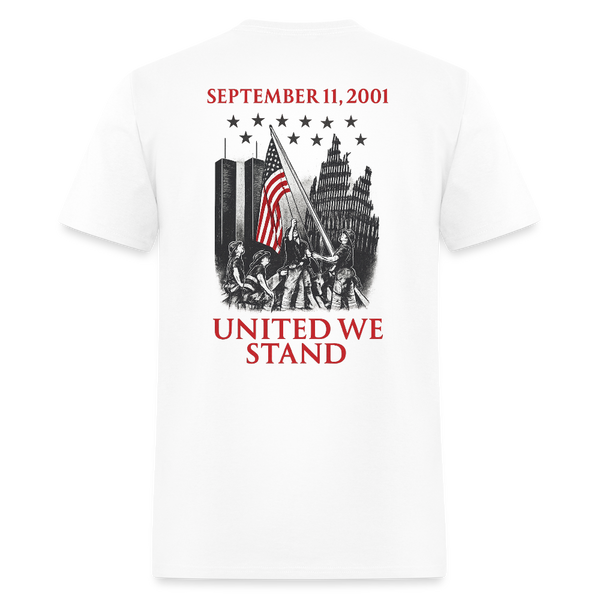 September 11th United We Stand T Shirt - white