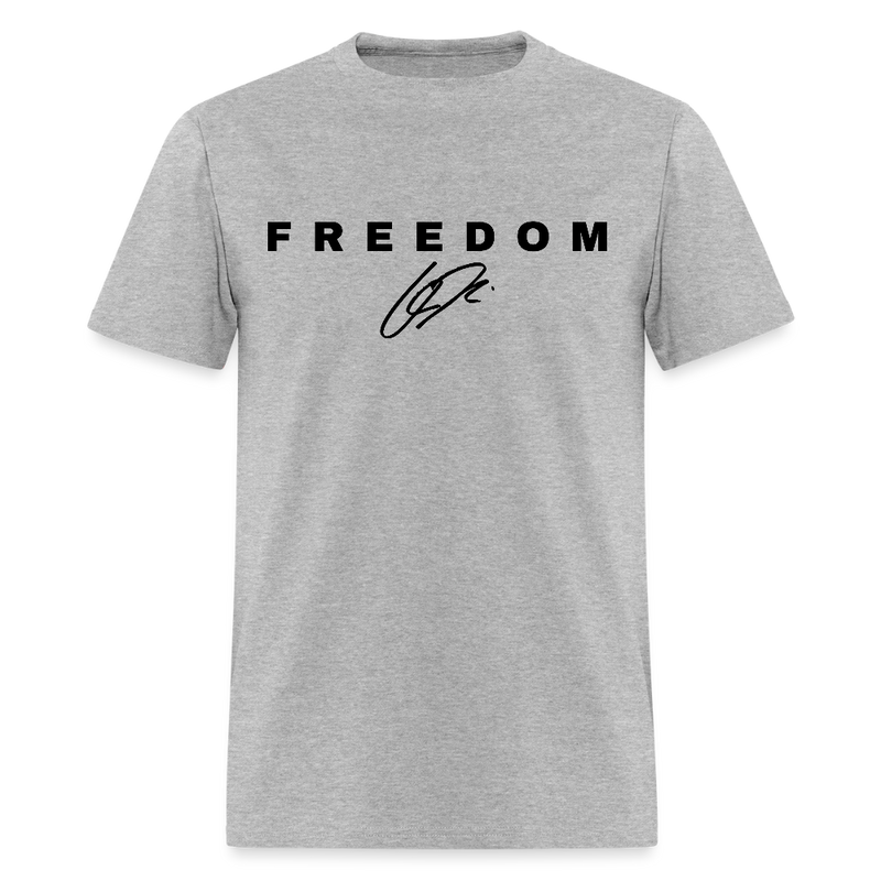 Freedom When People Stop Talking Charlie Kirk T Shirt - heather gray