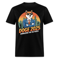 DOGE 2025 Downsizing for the People T Shirt - black
