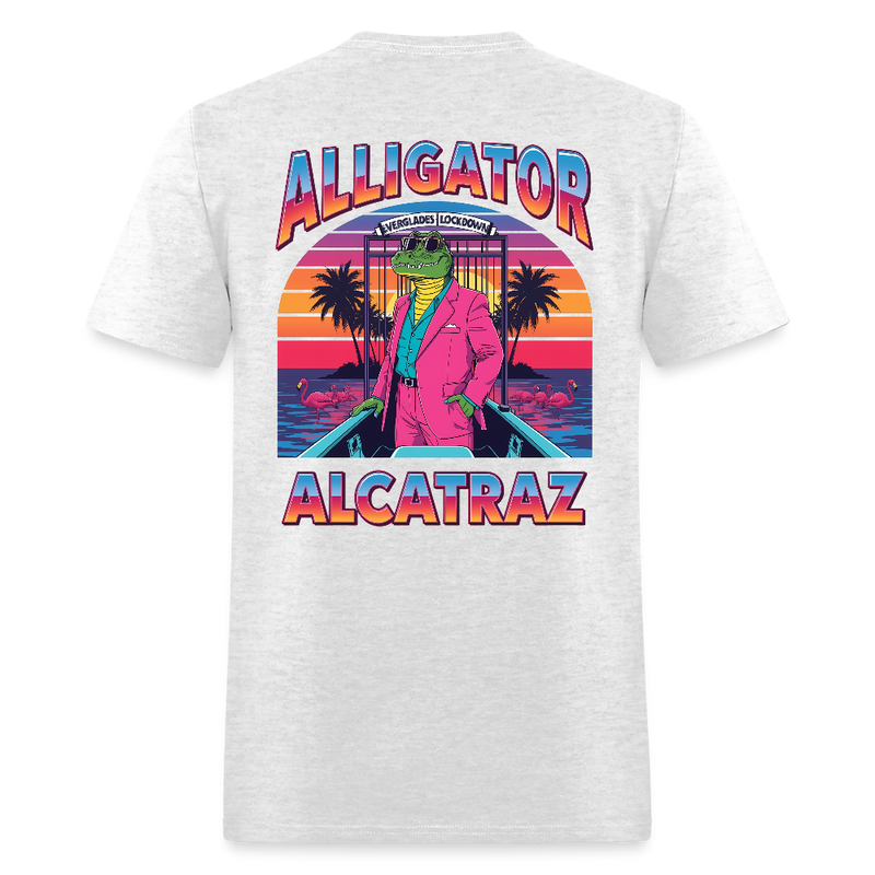 Alligator Alcatraz Everglades Lockdown T Shirt - light heather gray