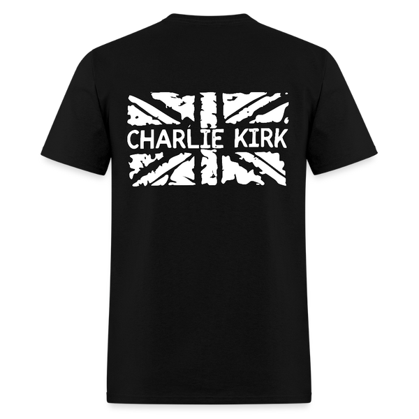 RIP Charlie Kirk Flag T Shirt - black