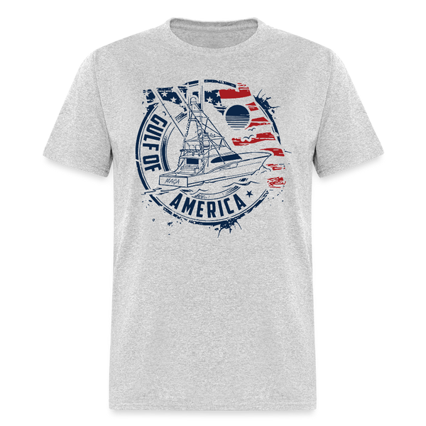 Gulf of America Flag T Shirt  - 2 - heather gray