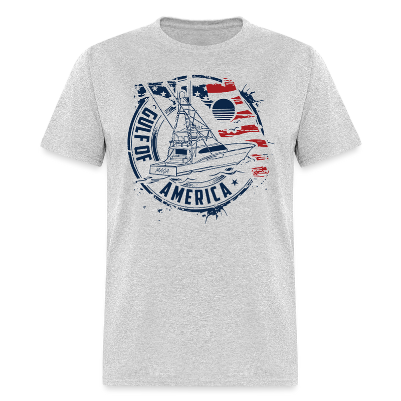 Gulf of America Flag T Shirt  - 2 - heather gray