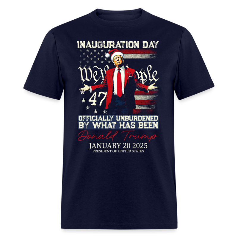Donald Trump Inauguration Day 2025 47th President Trump 47 T Shirt - navy