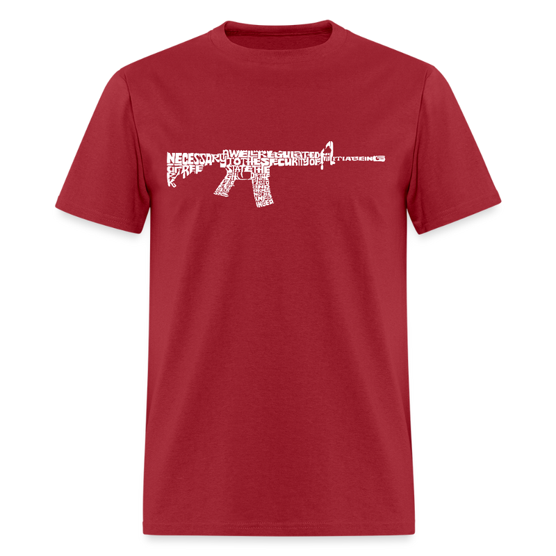 2nd Amendment AR15 T Shirt - dark red
