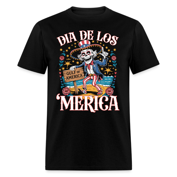 Dia De Los 'Merica T Shirt - black