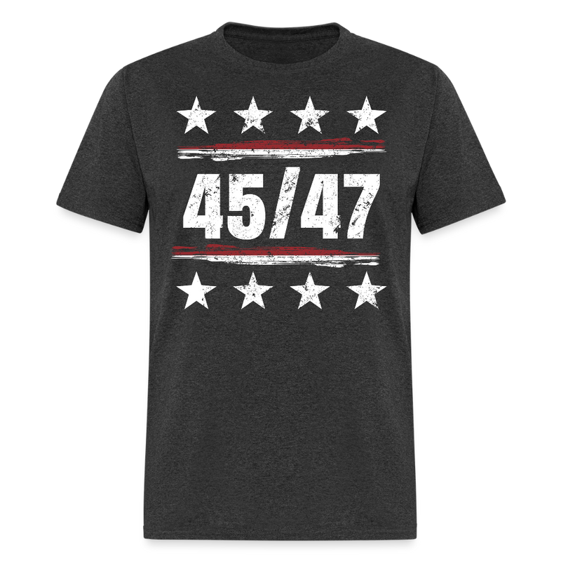 45/47 President Trump T Shirt - heather black