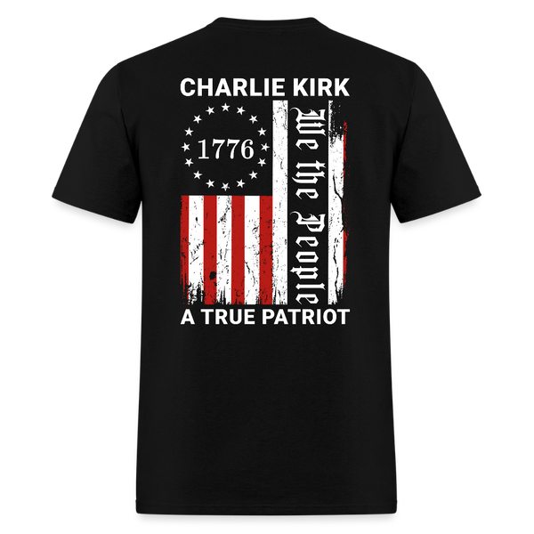 Freedom Charlie Kirk We The People T Shirt - black