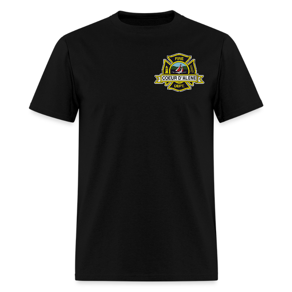 Fire Dept. Coeur D' Alene T Shirt - black