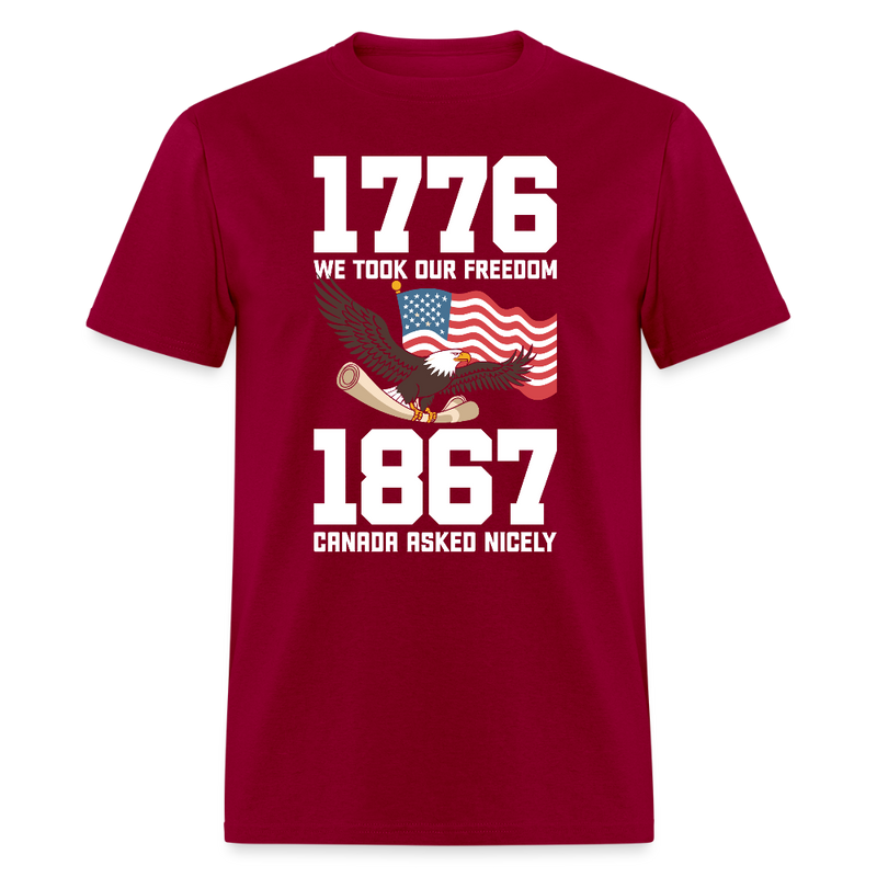 1776 We Took Our Freedom T Shirt - dark red