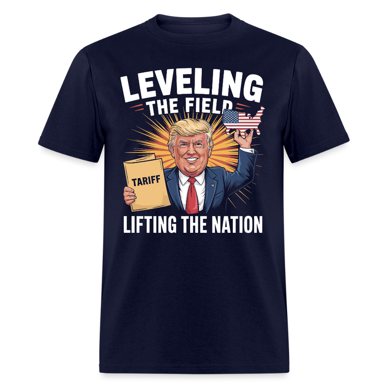 Leveling the Field, Lifting the Nation T Shirt - navy