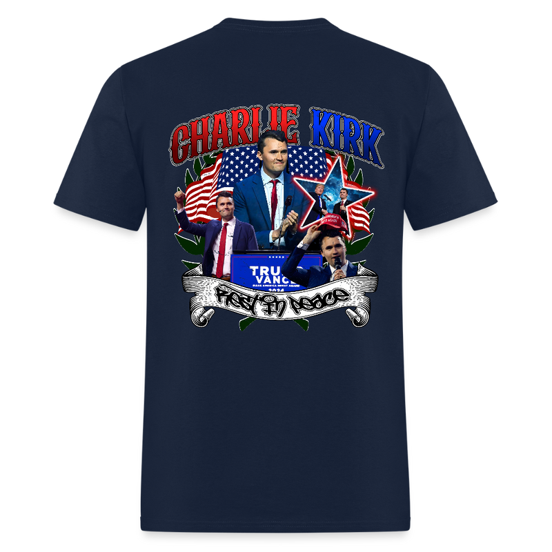Rest In Peace Charlie Kirk T Shirt - navy