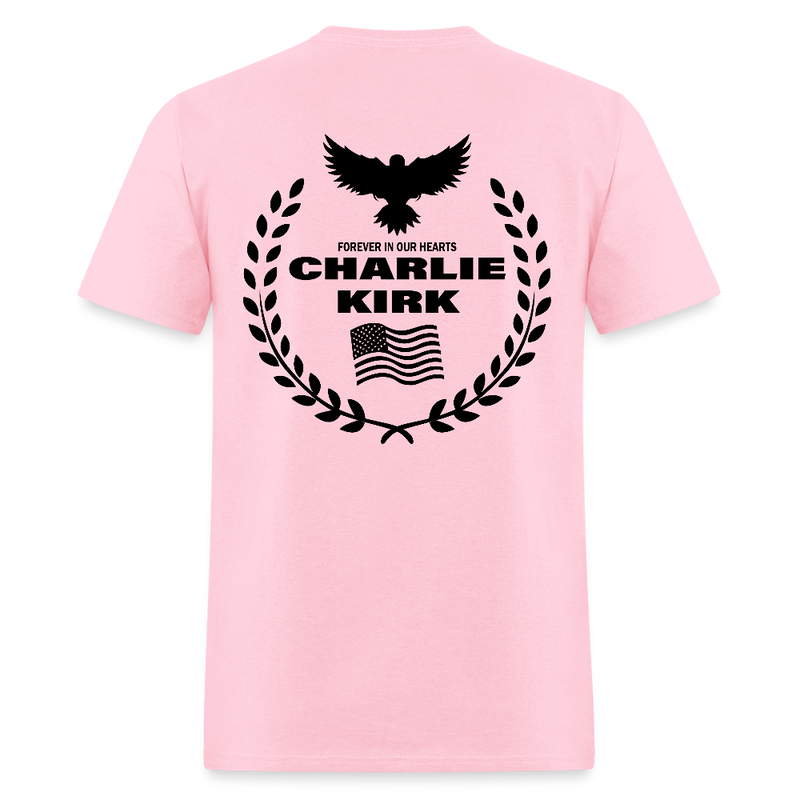 Freedom Charlie Kirk Forever In Our Hearts T Shirt - 3 - pink
