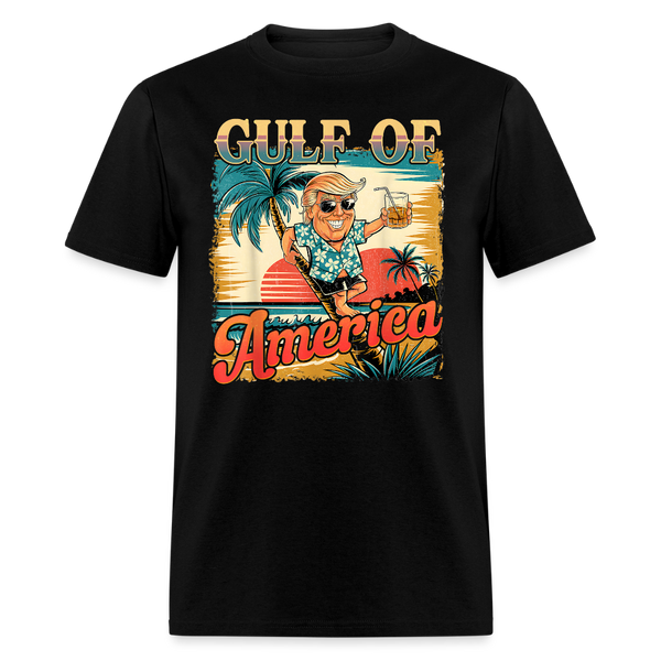 Gulf of America Sunset Cheer T Shirt - black
