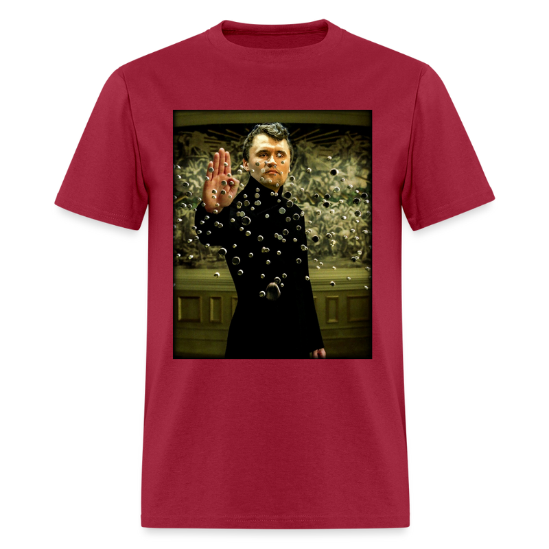 Charlie Kirk Stops Bullets T Shirt - dark red
