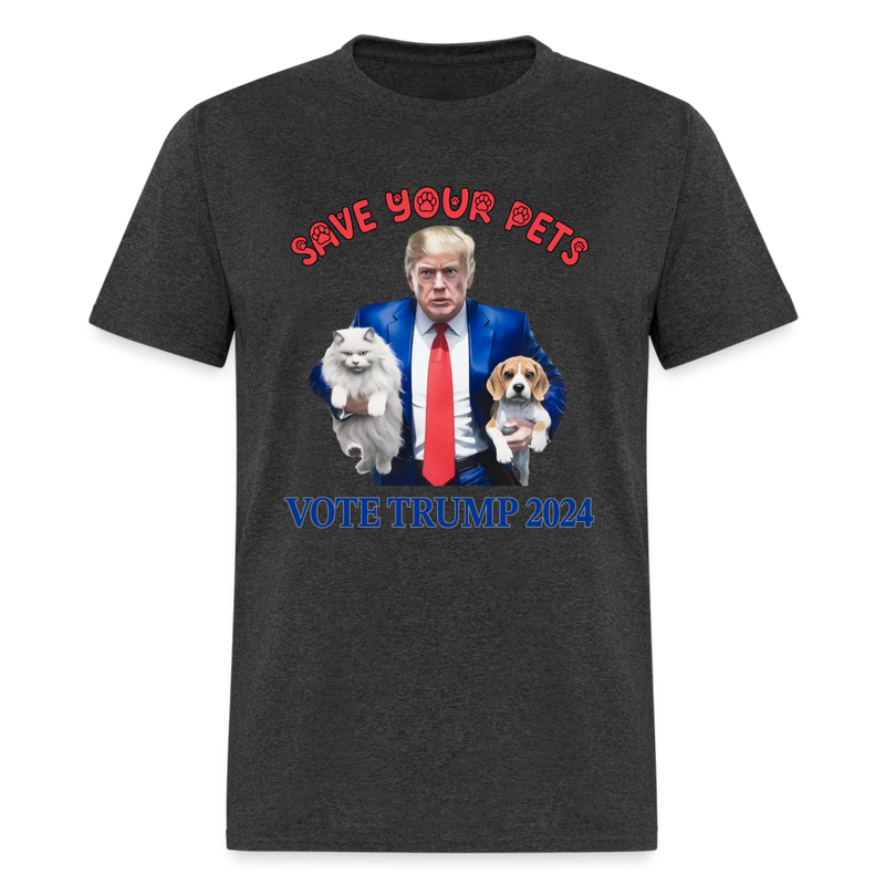 Save Your Pets Trump 2024 T shirt - heather black