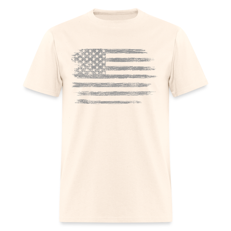 American Pride USA Flag T Shirt - natural