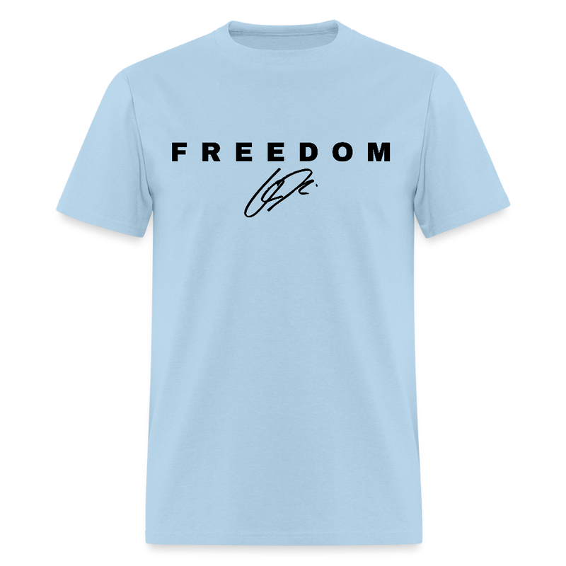 Freedom When People Stop Talking Charlie Kirk T Shirt - powder blue