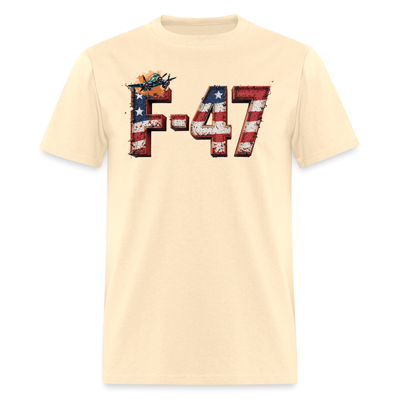 F-47 USA Flag T Shirt - natural