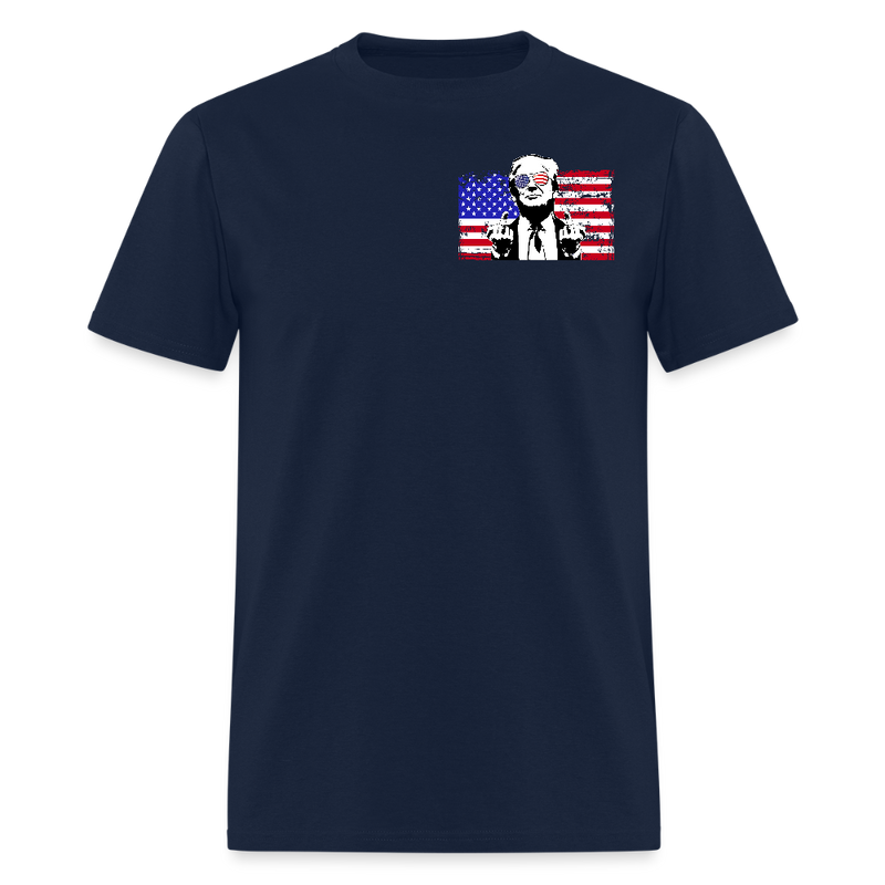 Trump Make July 4th Great Again T Shirt - navy