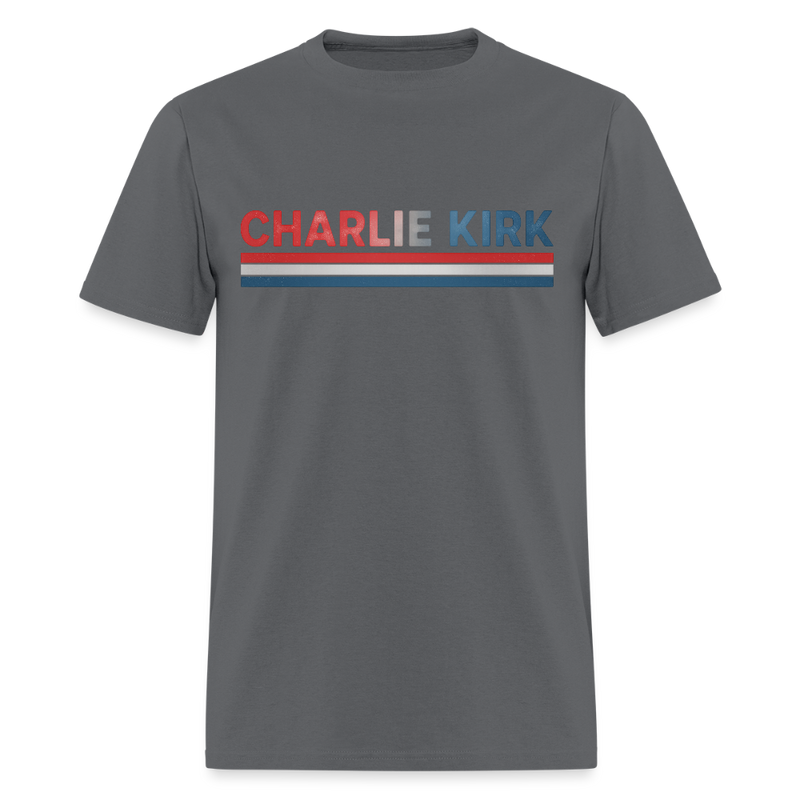 Charlie Kirk T Shirt - charcoal