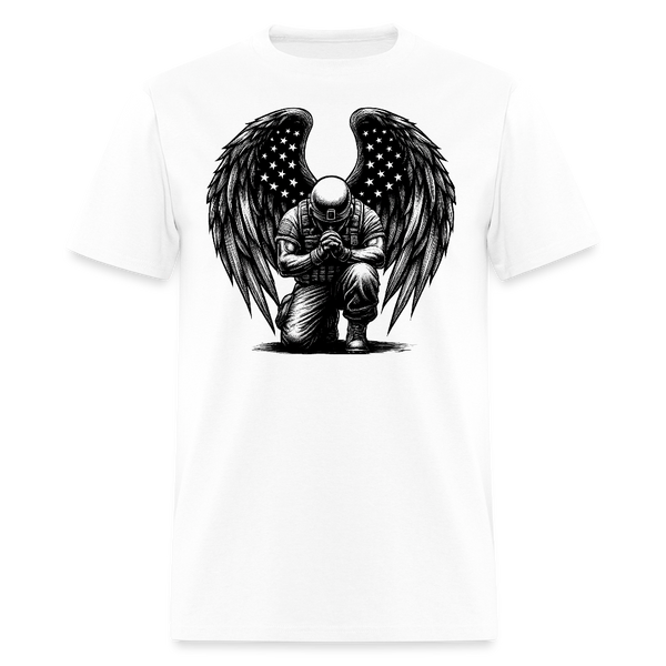 Veteran and Wings T Shirt - white