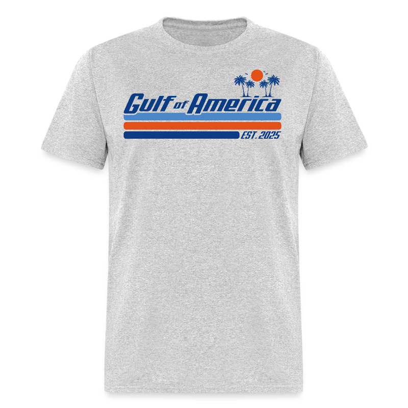 Gulf Of America Est. 2025 Retro T Shirt - heather gray