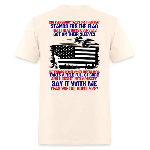Wallen Stands For The Flag T Shirt - natural