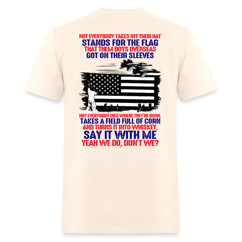 Wallen Stands For The Flag T Shirt - natural