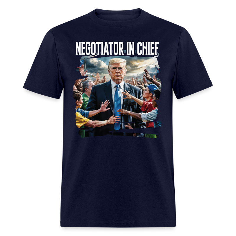 Negotiator In Chief T Shirt - navy
