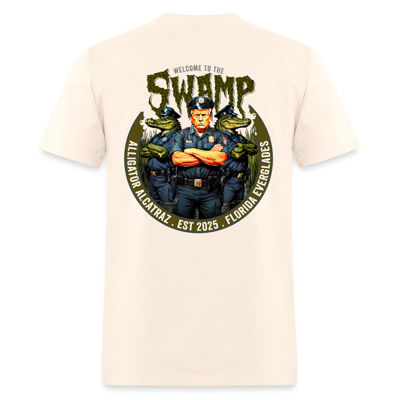 Alligator Alcatraz Welcome To The Swamp Trump T Shirt - natural