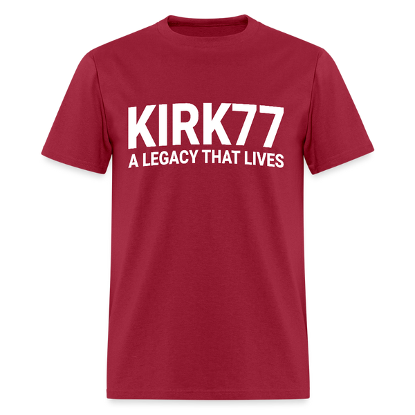 Kirk77 A Legacy That Lives T Shirt - dark red
