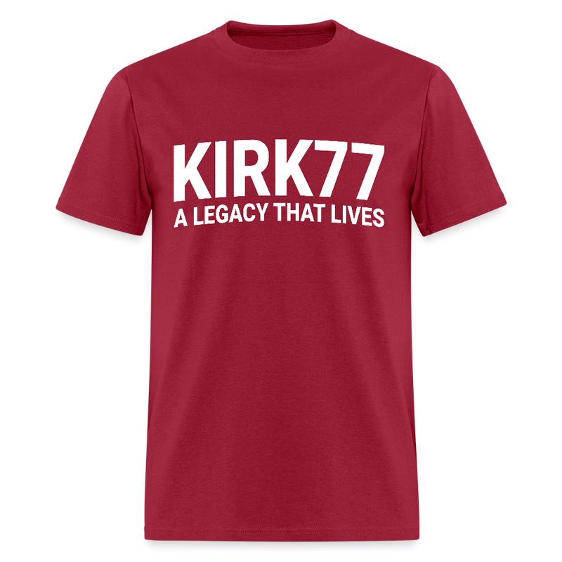 Kirk77 A Legacy That Lives T Shirt - dark red