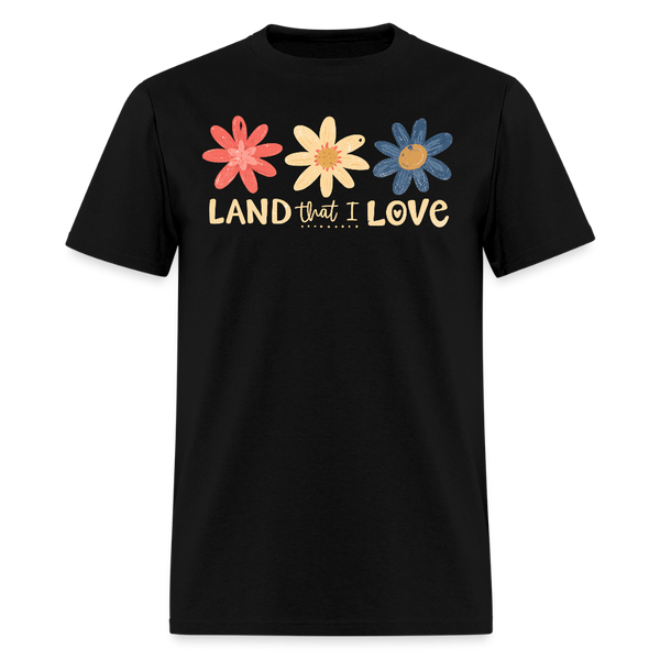 Retro 4th Of July Land That I Love T Shirt - black