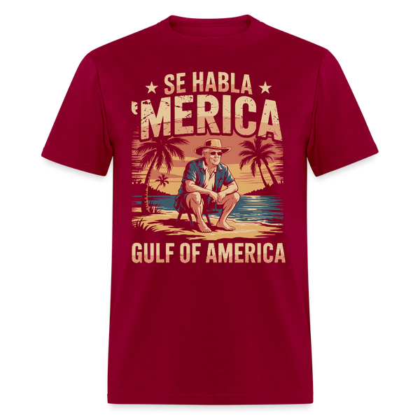 Se habla ‘Merica Gulf of America 4 T Shirt - dark red