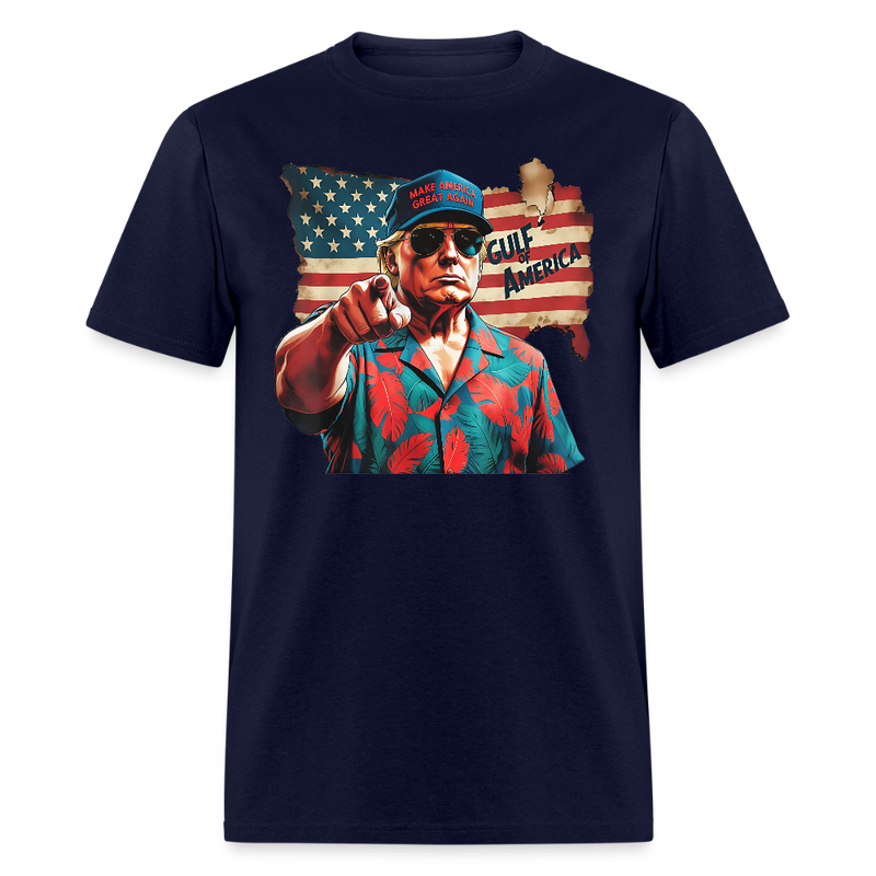 Gulf of America Vintage Map T Shirt - navy