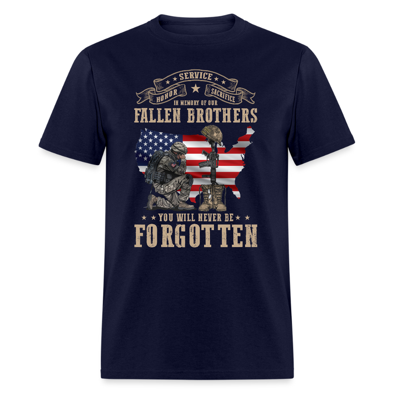 Honor Service Sacrifice In Memory Of Our T Shirt - navy