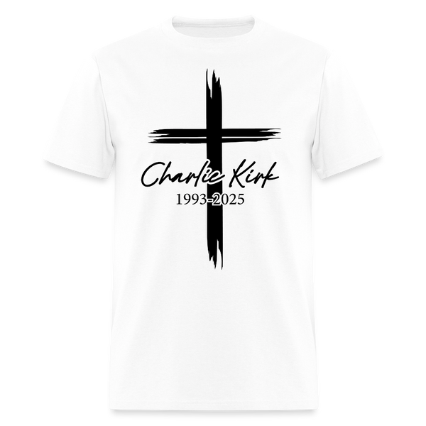 Charlie Kirk 1993-2025 T Shirt - white