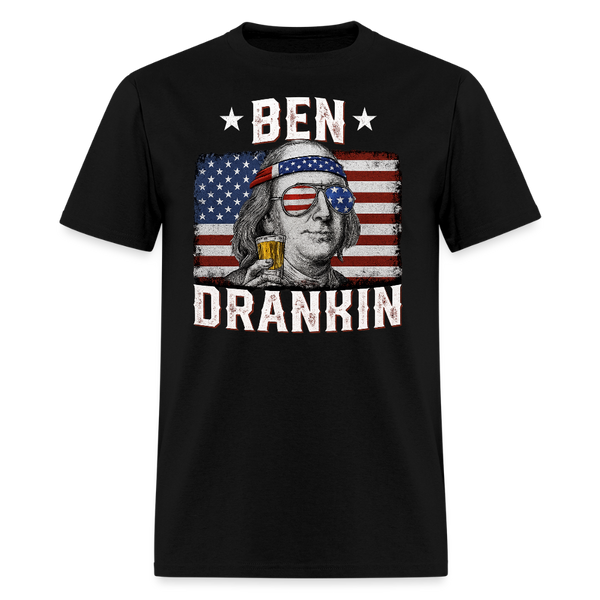 Ben Drankin Colombus Day T Shirt - black