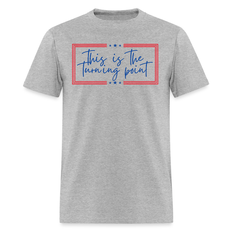 This is the Turning Point T Shirt - 2 - heather gray