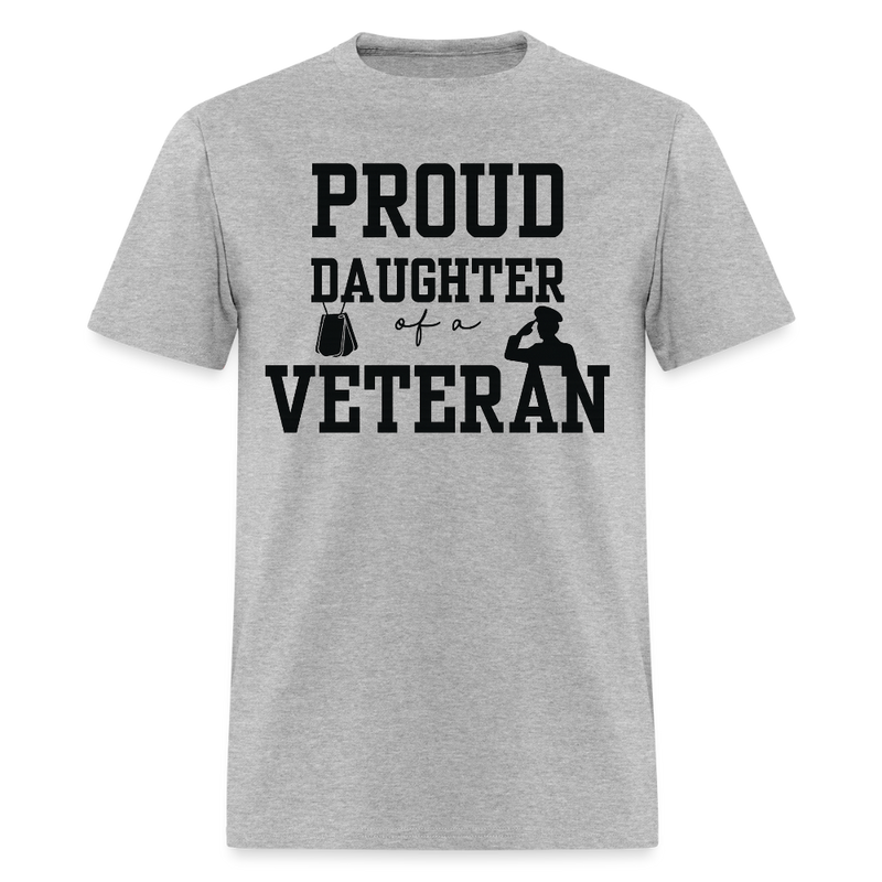 Proud Daughter of A Veteran T Shirt - 5 - heather gray