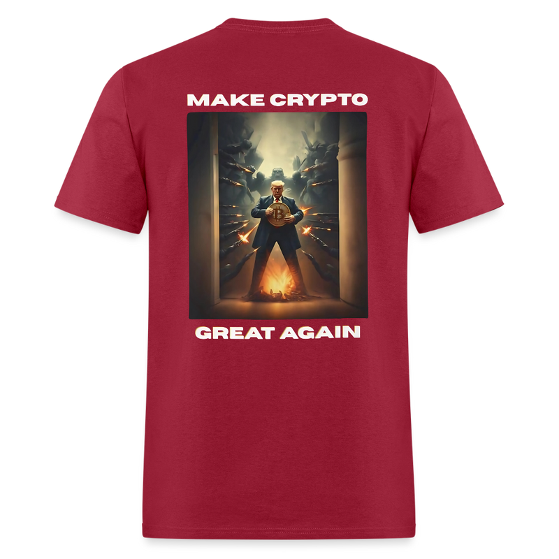 Make Crypto Great Again T Shirt - dark red