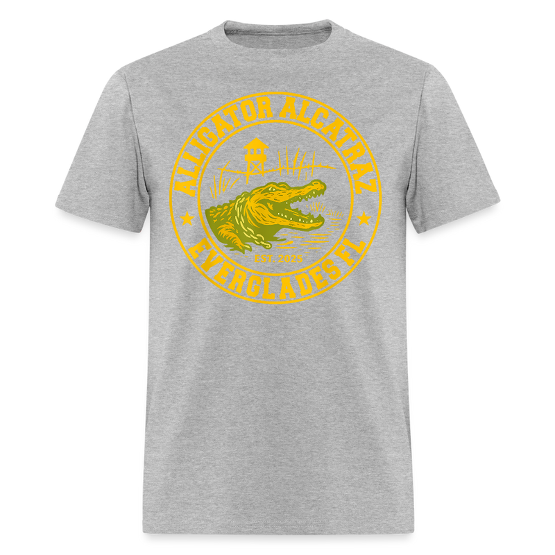 Alligator Alcatraz Everglades FL Est. 2025 T Shirt - 2 - heather gray