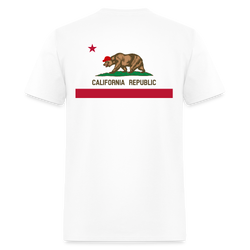 California Republic MAGA Bear Back Print T Shirt - white