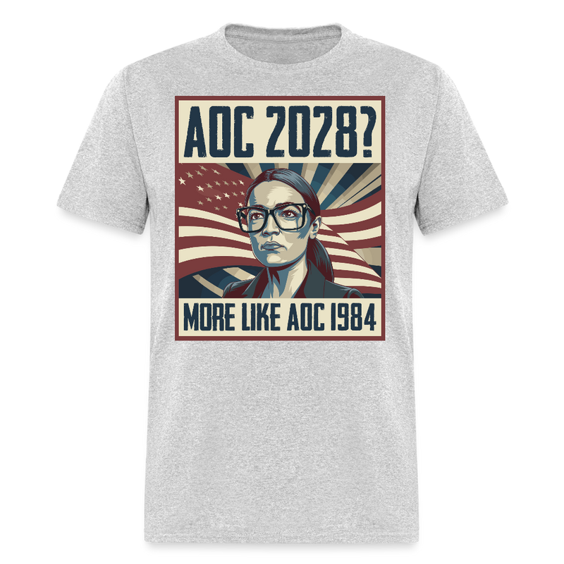 AOC 2028 More Like AOC 1984 T Shirt - heather gray