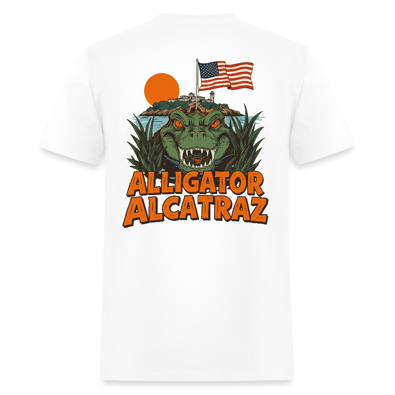 Alligator Alcatraz T Shirt - 5 - white